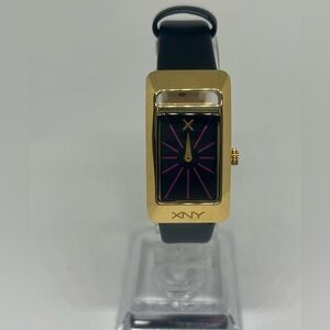 Ladies XNY gold tone watch
